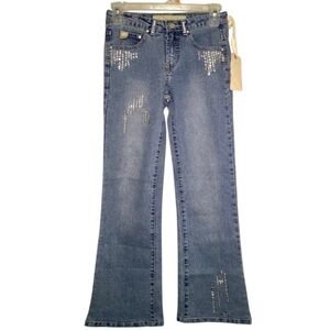 Girls Denim Jeans with Bling/Sequins ✨